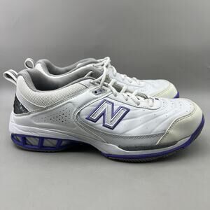 New Balance 806 Tennis Shoes Women Size 11 D Wide White Purple Comfort Sneakers